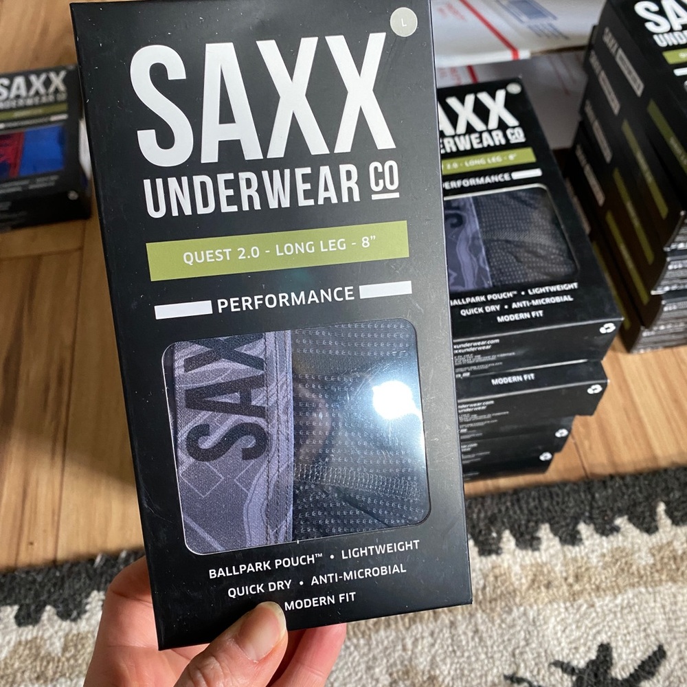 5 Pairs!! of NIB Saxx Underwear Quest 2.0 Long Leg 8” Discontinued Boxe…